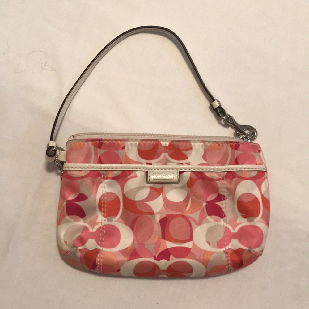 Coach pink wallet purse